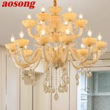 European Crystal Pendent Lamp Candle Lamp Luxury Art Living Room Restaurant Bedroom