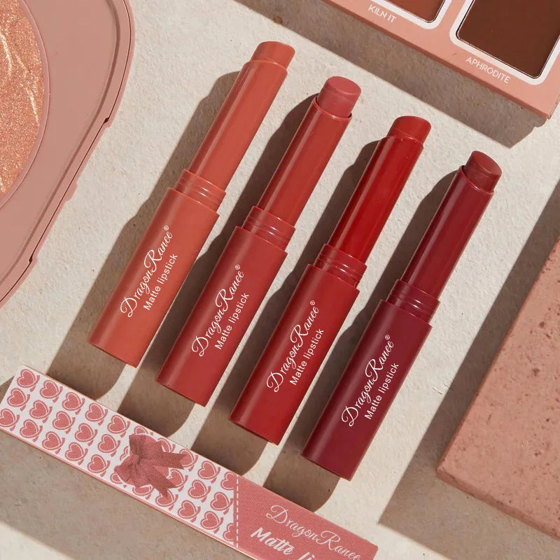 Matte Nude Lipstick 24 Hours Long Lasting Water Resistant Lip Gloss Natural Moisturizing