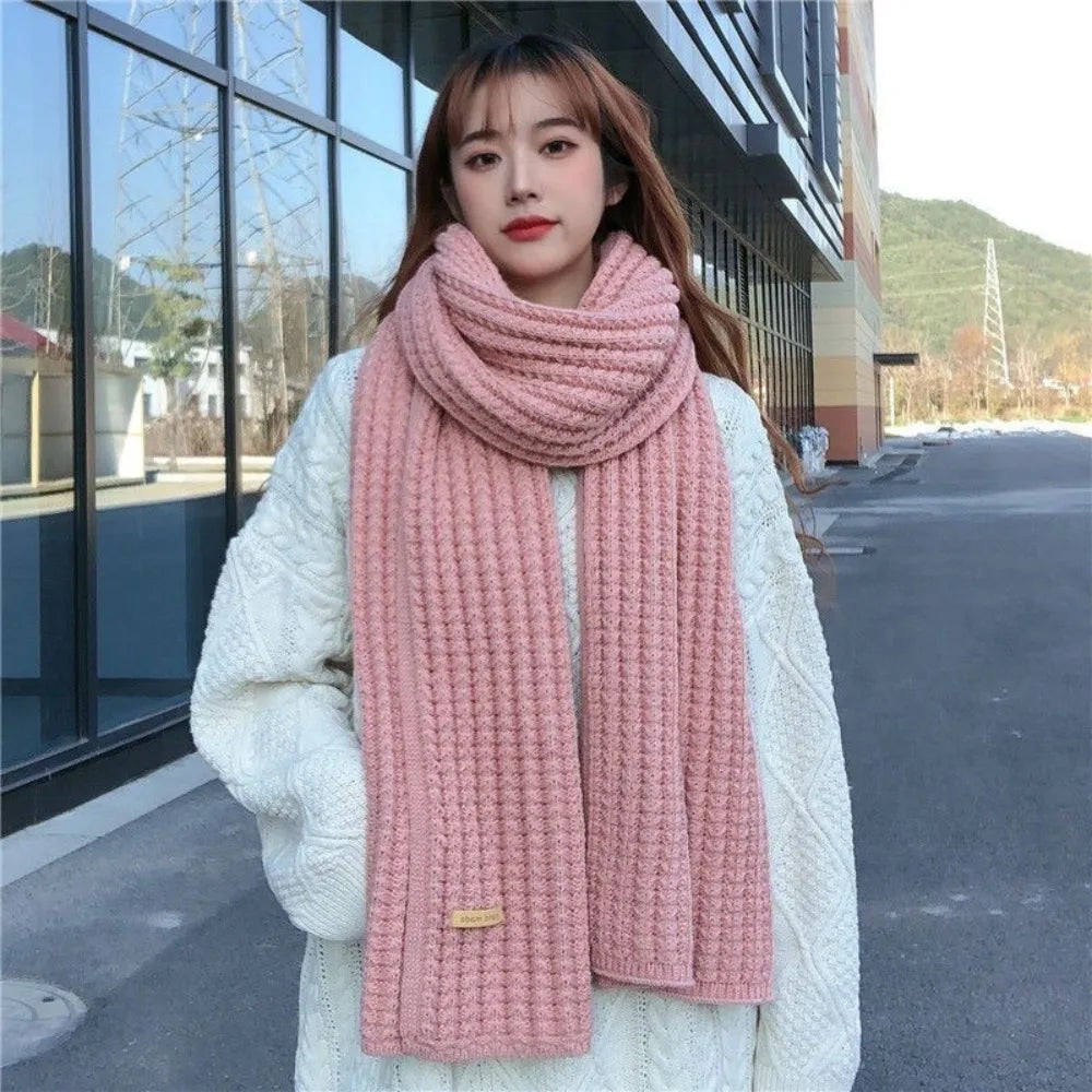 Thickening Warm Neck Cover Riding Bib Men Women Winter Knitting Thermal Neck Warmer