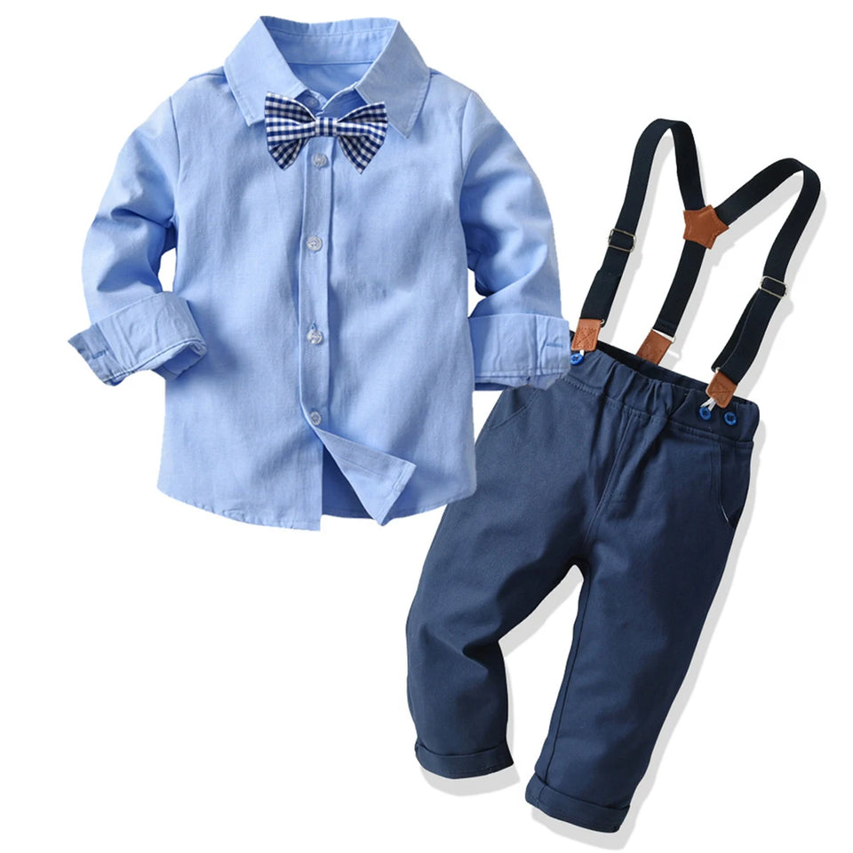 Adorable Toddler Boy Outfits Elegant Baby Wedding Formal Suit Kids Winter Gentleman Clothing Set Church Easter Birthday Parties