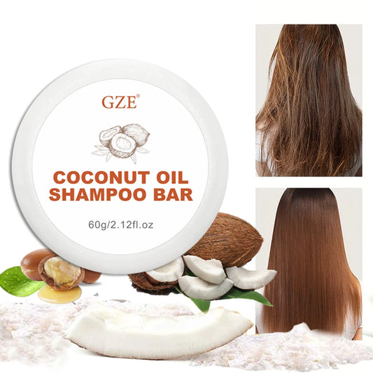 GZE Coconut Oil Shampoo Bar, Moisturizing Bar Shampoo for Dry Hair