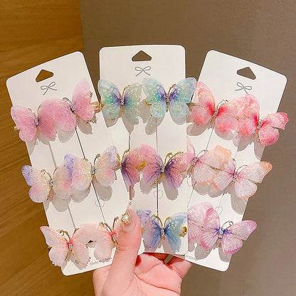 1PC Random Colorful Butterfly Hairpins