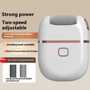 New Electric Foot Grinder Dead Skin Callus Pedicure Pedicure Exfoliator 2 Free Quartz Sanding Household Grinding Head Washable