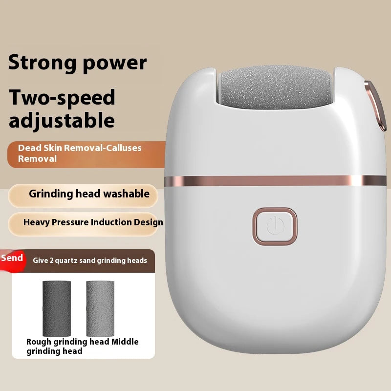 New Electric Foot Grinder Dead Skin Callus Pedicure Pedicure Exfoliator 2 Free Quartz Sanding Household Grinding Head Washable