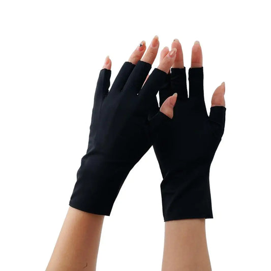 Women Sunscreen Fingerless Gloves