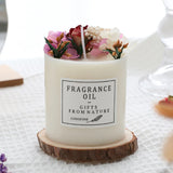 Preserved flower Scented Candle Soy Wax Dried Flowers Romantic  Candles Fragrance Ornament