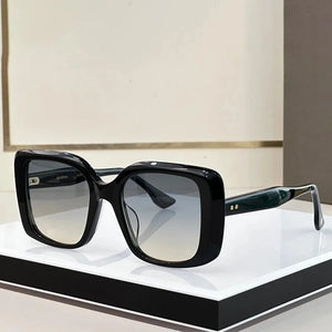 Brand Designer Sunglasses Mens Gradient Oversized Big Acetate Frame Trendy Thick Rectangle Sun Glasses
