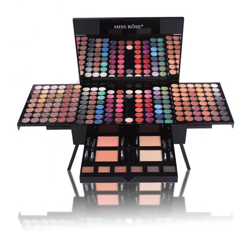 Miss Rose Professional Makeup 194 Color Matte Shimmer Palette Cosmetic Foundation