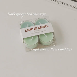4pcs Handmade Tea Light Scented Candle Aromatherapy Soy Wax Candles