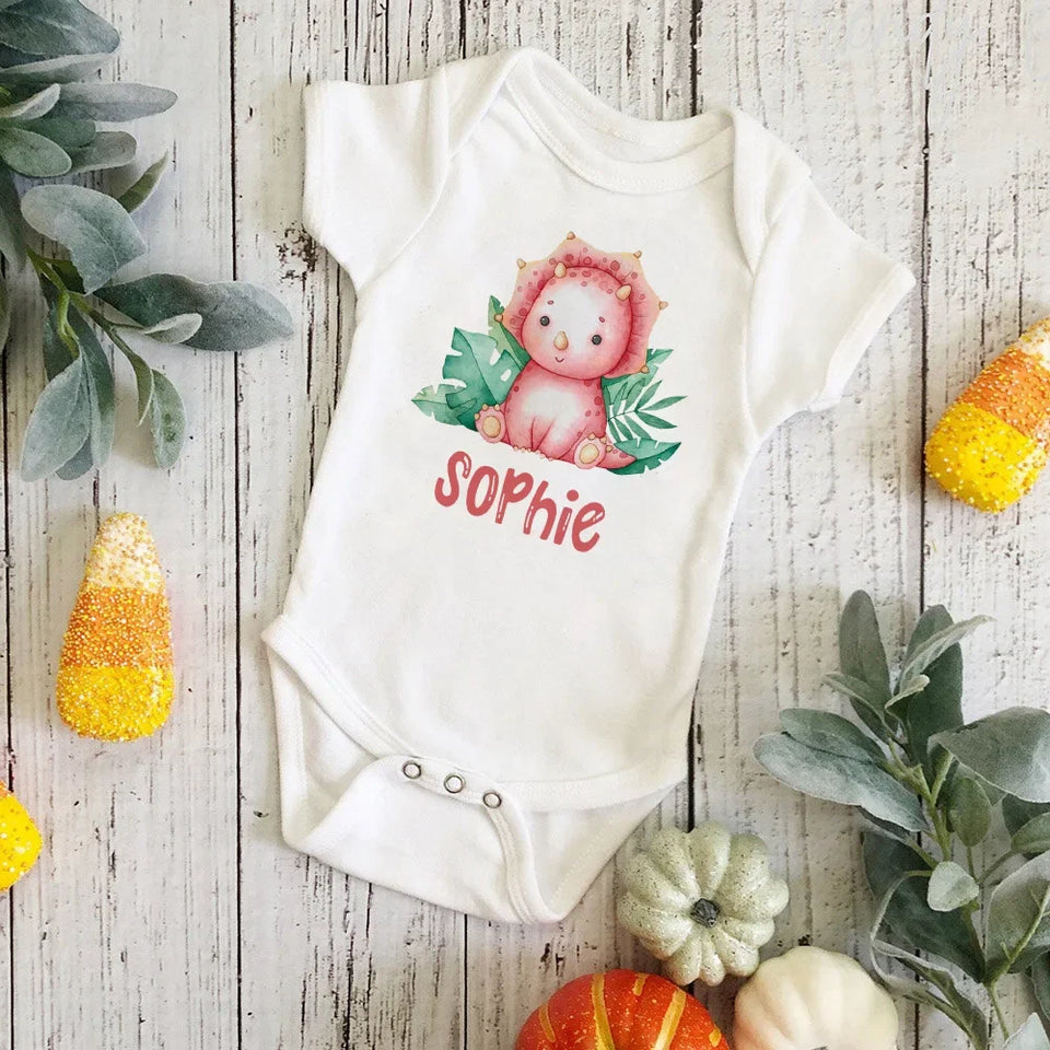 Personalized Monkey with Name Baby Jumpsuit Baby