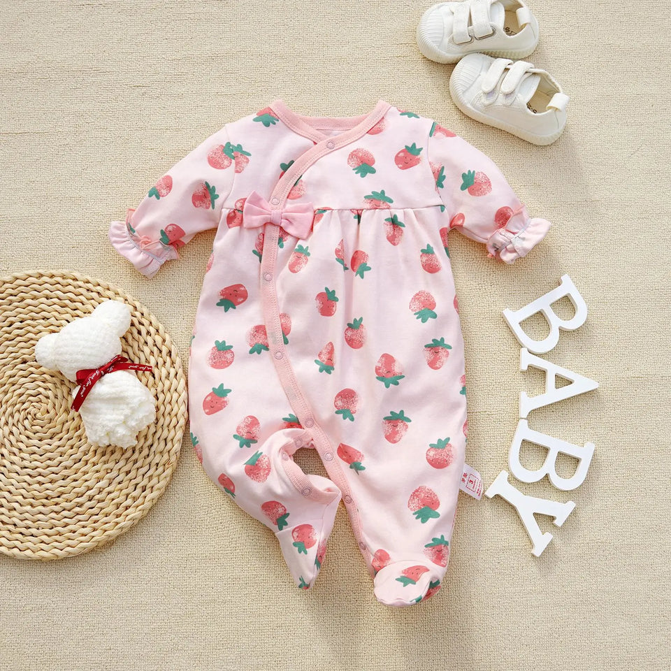 Months cute Baby Rompers Newborn Girls