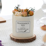 Preserved flower Scented Candle Soy Wax Dried Flowers Romantic  Candles Fragrance Ornament