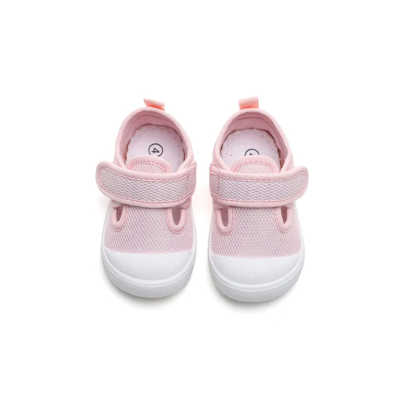 Baby First-Walking Shoes Kid Shoes Trainers Toddler Infant Boys Girls Soft Sole Non Slip Cotton Mesh Breathable Lightweight TPR