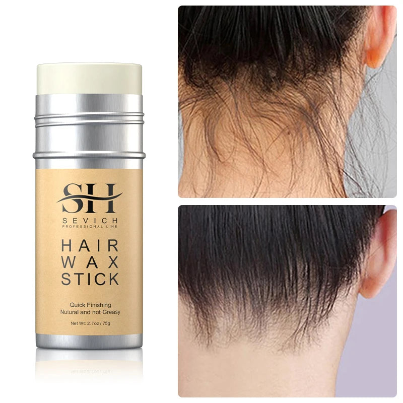 Hair wax stick with hair comb and bristle brush and edge brush for wig edge control Broken Hair Artifact Wax Comb Kit