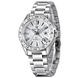 New 39mm Desert Texture Luxury Men Watches GMT Automatic Mechanical Business Dress Sapphire 10Bar Luminous ﻿