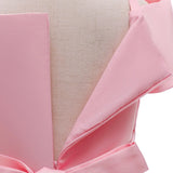 2024 New Girl Summer Solid Dress Bowknot Short Sleeve Shoulderless Children Skirts Breathable Quick Drying Casual Kids Dresses