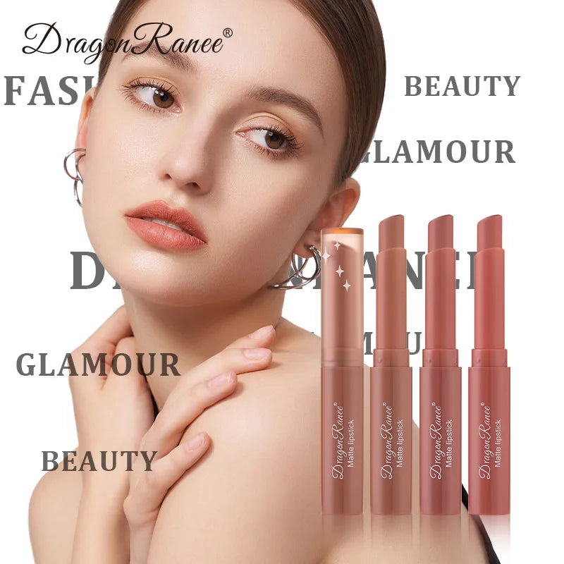Matte Nude Lipstick 24 Hours Long Lasting Water Resistant Lip Gloss Natural Moisturizing