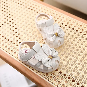 Baby Girl Sandals 0-1 Year Old 2 Headed SoftBaby Girl Sandals