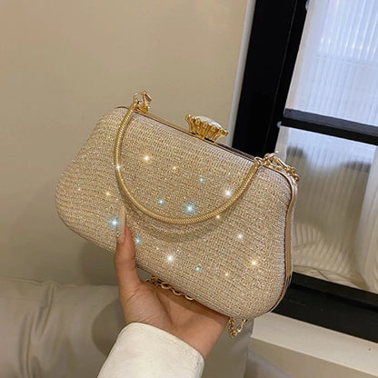 Luxury High Design Women Evening Bag Brand Party Banquet Glitter Bag for Ladies Wedding Clutch