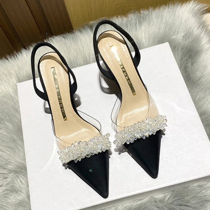 Women Slingback High Heels Summer Luxury Sandals Women