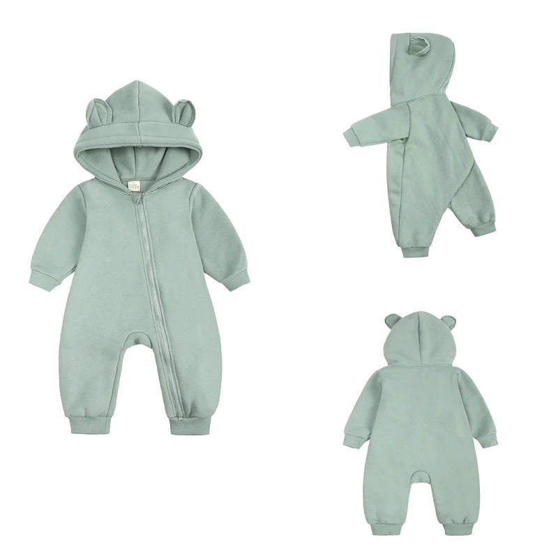 New Hot Sale Baby Boys Girls Clothes Long Sleeve Rompers