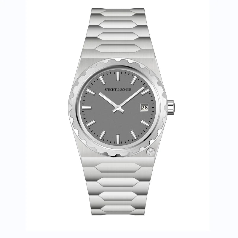 2024 New Arrivals Specht & Söhne Luxury 37MM Quartz Watch For Men Super Slim Stainless Steel Sapphire Crystal 50M Waterproof
