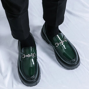 Man luxury Brand British Classic Dress Shoes Mens Patent Leather Black Loafers Wedding Shoes Oxford Formal Shoes Glossy Fashion