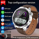 For HUAWEI Outdoor Sports Smart Watch Men AMOLED Screen NFC GPS Compass Heart rate Waterproof Bluetooth Call SmartWatch 2024 New