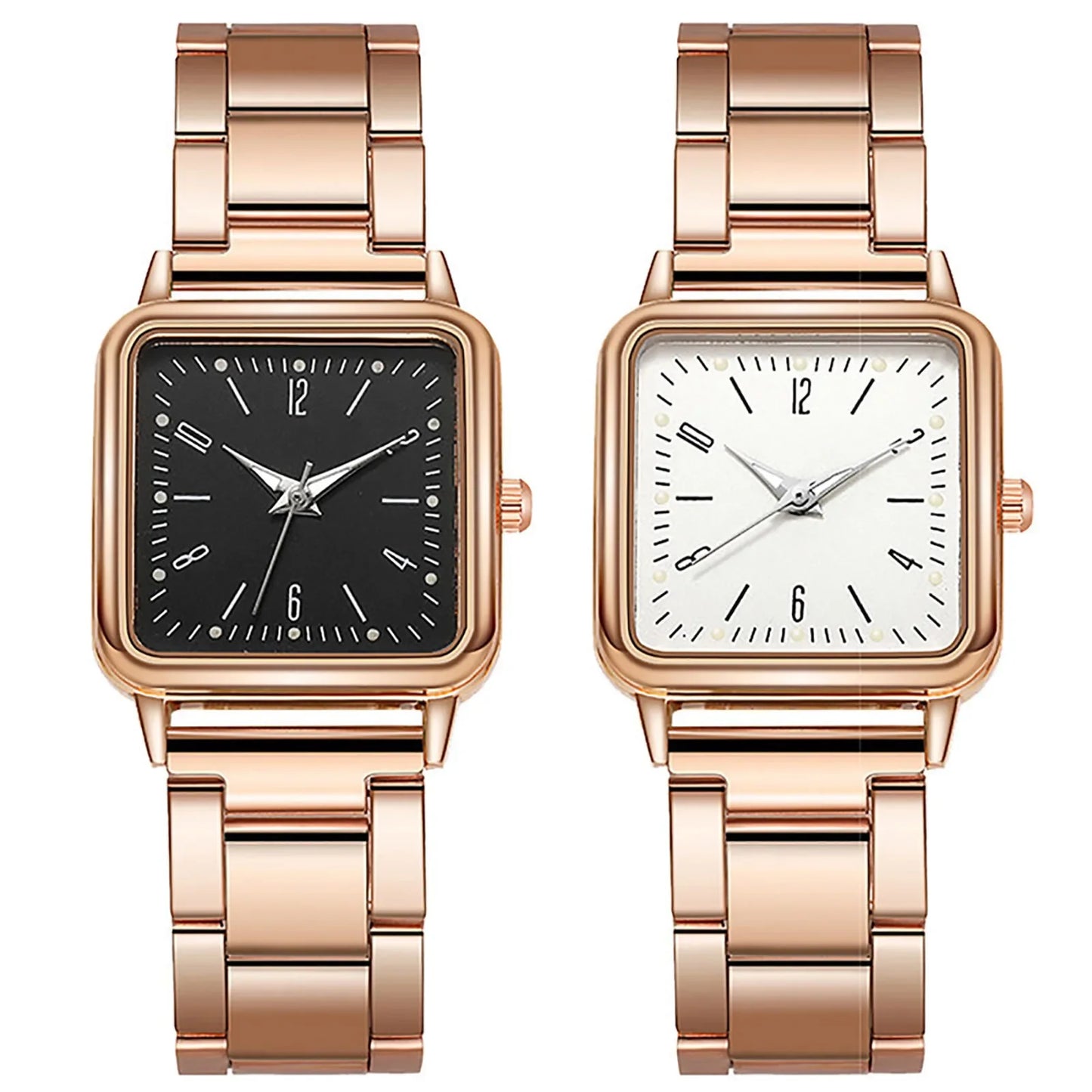 Business Quartz Watch Women Rose Gold Simple Fashion Casual Brand Wristwatch