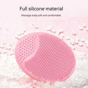 Silicone Face Wash Brush Clean Pores Baby Shampoo Brush Baby Bath Brush Soft Hair Round Shampoo Comb Home Use