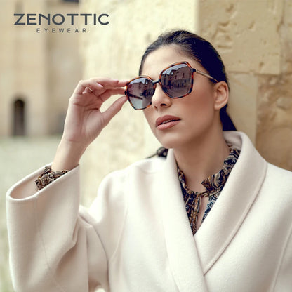 ZENOTTIC Oversized Polarized Sunglasses for Women Big Square Frame