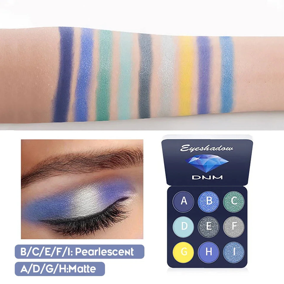 9 Colors Gliltter Eyeshadow Palette Matte Eye Shadow Pallete Shimmer Shine Nude Make Up