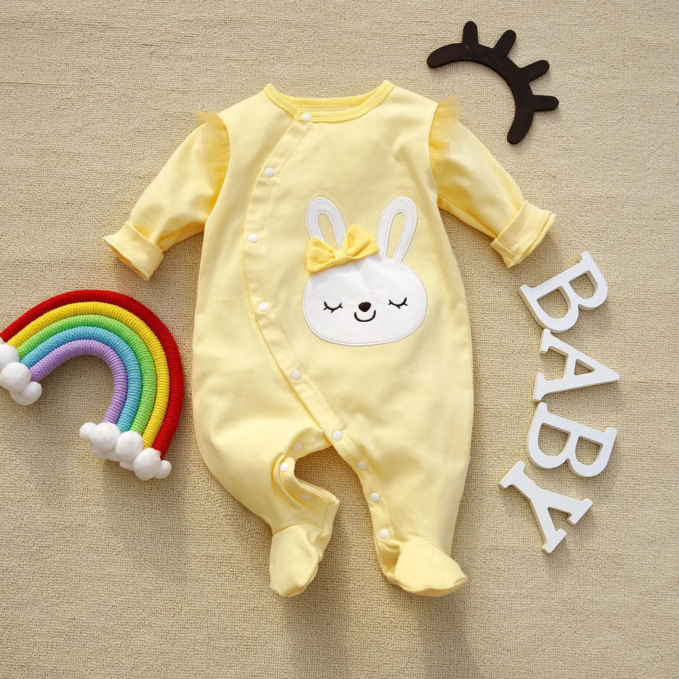 Months cute Baby Rompers Newborn Girls