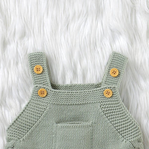 Newborn Baby Romper Knitted Infant Boy Jumpsuit Sleeveless