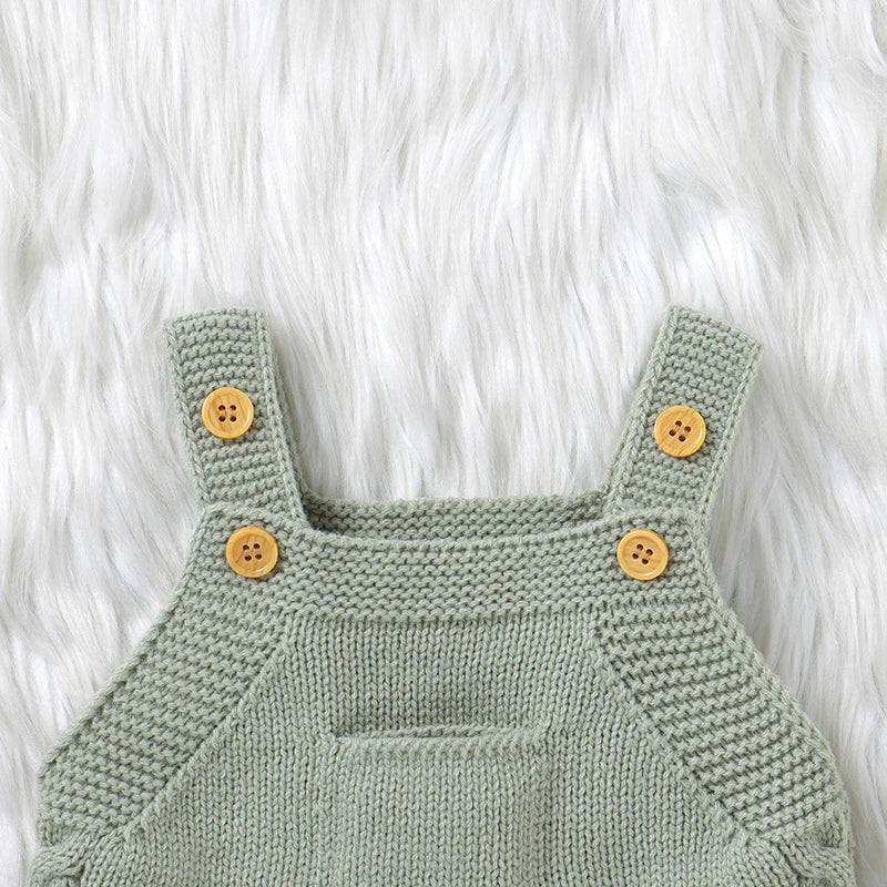 Newborn Baby Romper Knitted Infant Boy Jumpsuit Sleeveless
