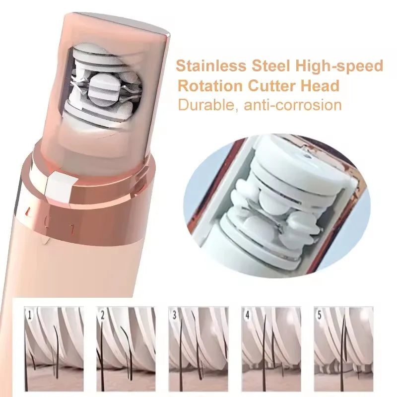 High quality Portable Epilator Tweezer system hair plucker Shaver for Women Painless Hair Removal with LED remove hair completed