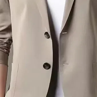Men's Western-style Solid Color Suit Top Casual Business Wear