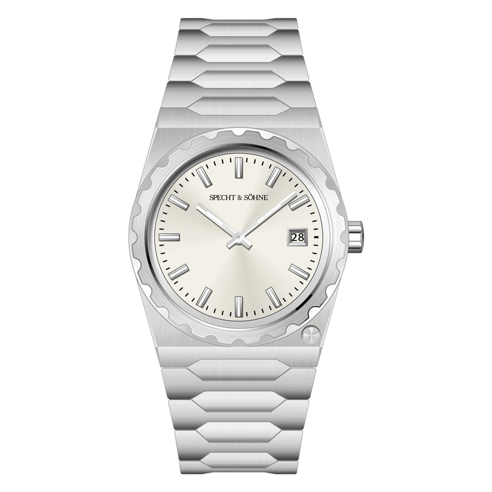 2024 New Arrivals Specht & Söhne Luxury 37MM Quartz Watch For Men Super Slim Stainless Steel Sapphire Crystal 50M Waterproof