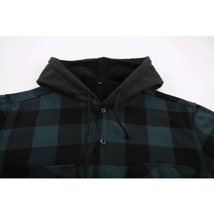 Warm Shirt Long Sleeve Western Cowboy Flannel Checkered Chemise