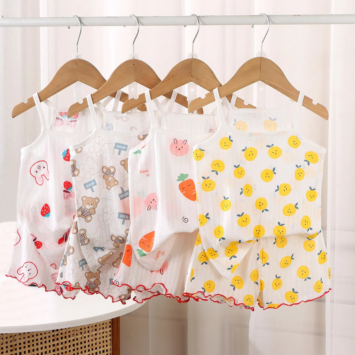 Children's Clothing Cotton Sleevelesst for Baby Girl Sleepwear