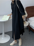 Shirt Dress Evening Vintage Dress Party Oversize Long Cotton Beach Women Dresses