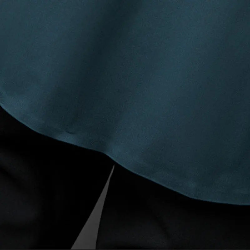 Men's short-sleeved shirt high stretch seamless ice silk non-ironing