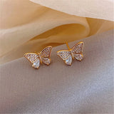 Drop Ear Line Long Hanging Earrings for Women Rose Gold Color Zircon Crystal Piercing Threader Earing Ear Accessories Jewelry