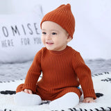 Momlover Baby Sweater Set for Boys and Girls Autumn Winter Clothing Suit for Newborns and Toddlers Including Tops Pants and Hat
