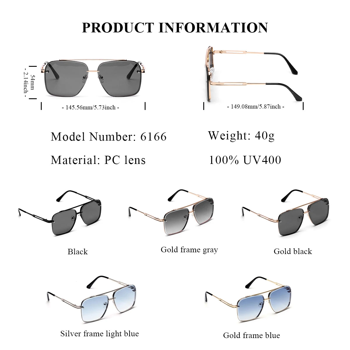 Ruiao Mens Fashion Classic Square Retro Sunglasses designer luxury 2024 brands vintage oversized sunglasses shades Oculos De Sol