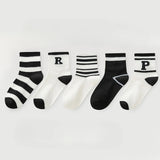 5 Pairs of Children's Socks Spring and Summer Thin Soft Breathable