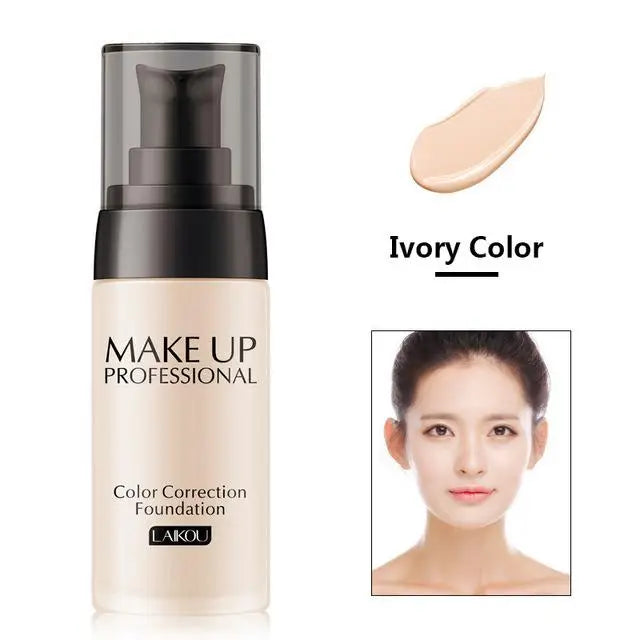 Makeup Base Face Liquid Foundation BB Cream Concealer Moisturizer Oil-control Whitening Waterproof Maquiagem Makeup 40g
