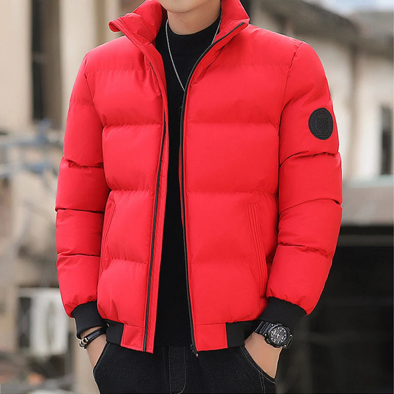 Mens Winter Jackets and Coats Cotton Outerwear Clothing  Parkas Jacket Men's Windbreaker Thick Warm Male M-5XL