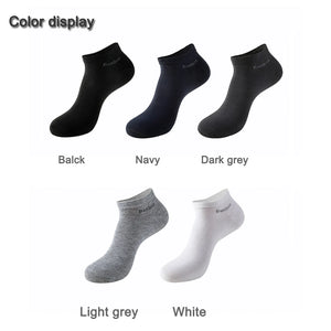 10 Pairs / Pack Men's Anti-Bacterial Man Ankle Socks Men