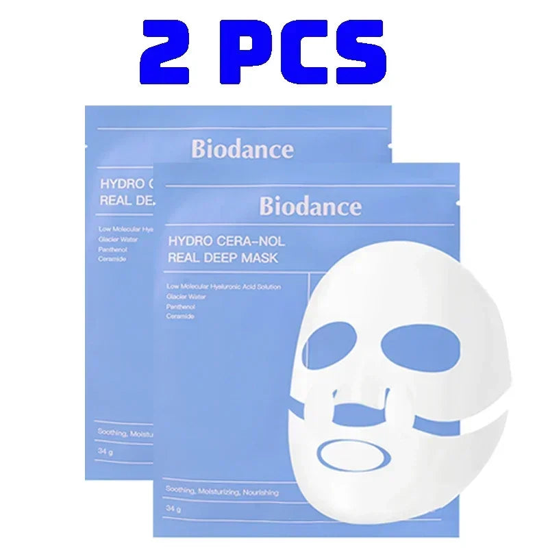 10Pcs Bio-Collagen Face Mask Firming Nourish Brightening Soft Gel Split Mask Shrink Pores Deep Hydrating Night Moisturized Masks